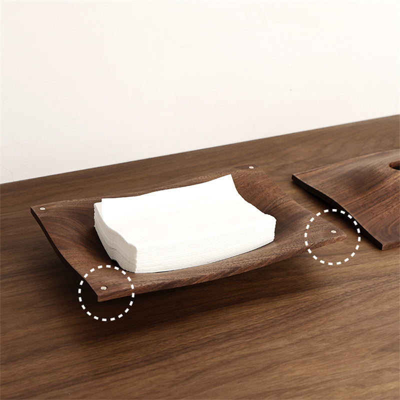 Nordic Solid Wood Desktop Tissue Box
