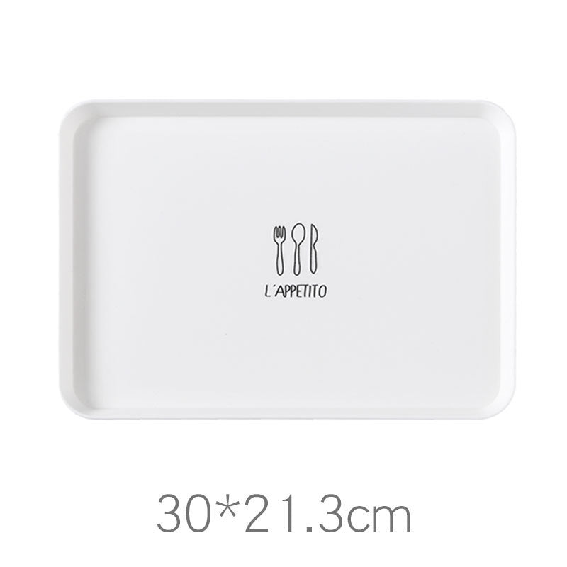Nordic style rectangular plate household