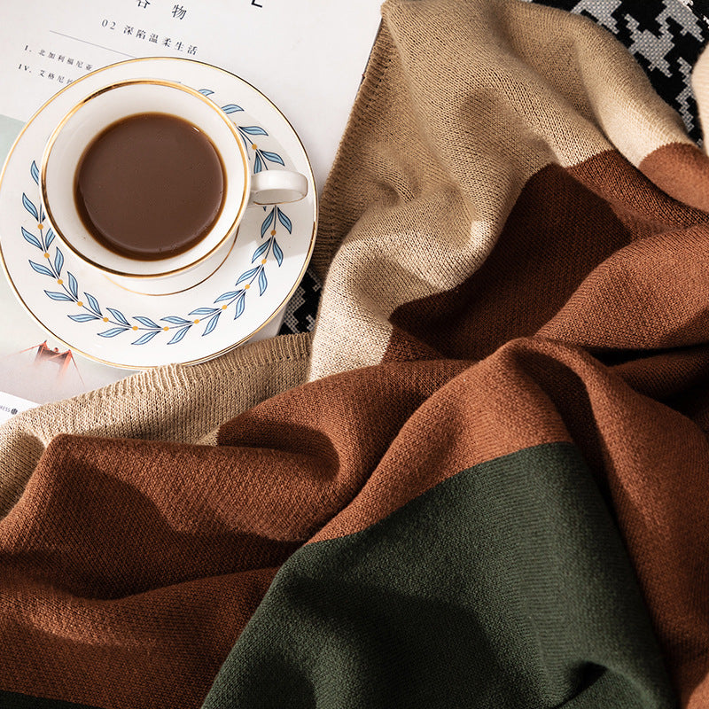 Knitted Office Nap Blanket Nordic Style