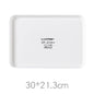 Nordic style rectangular plate household