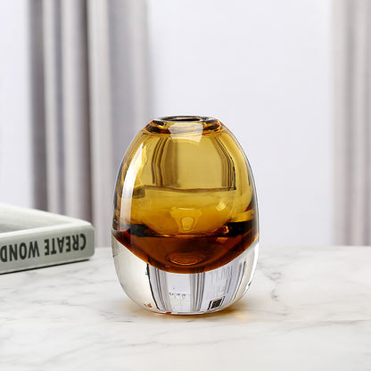 Belgian Design Light Luxury Transparent Glass Vase