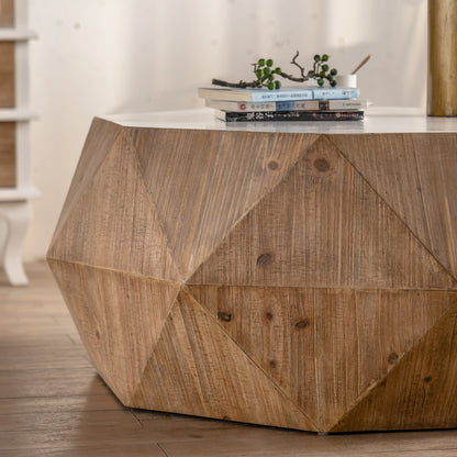 Three-dimensional Embossed Pattern Design Coffee Table