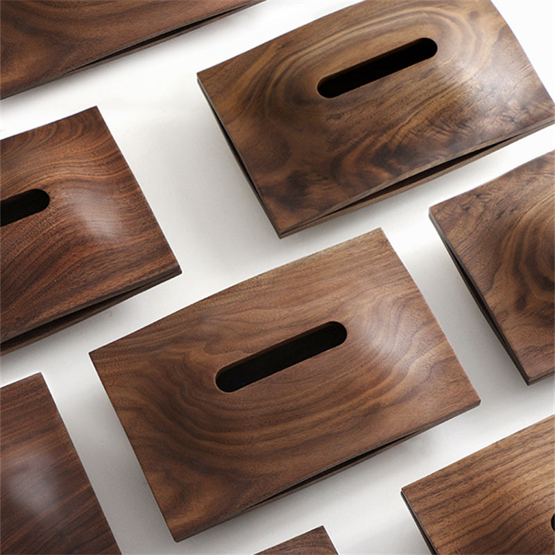Nordic Solid Wood Desktop Tissue Box