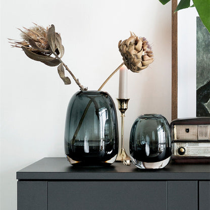 Belgian Design Light Luxury Transparent Glass Vase