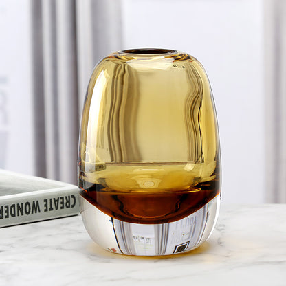 Belgian Design Light Luxury Transparent Glass Vase