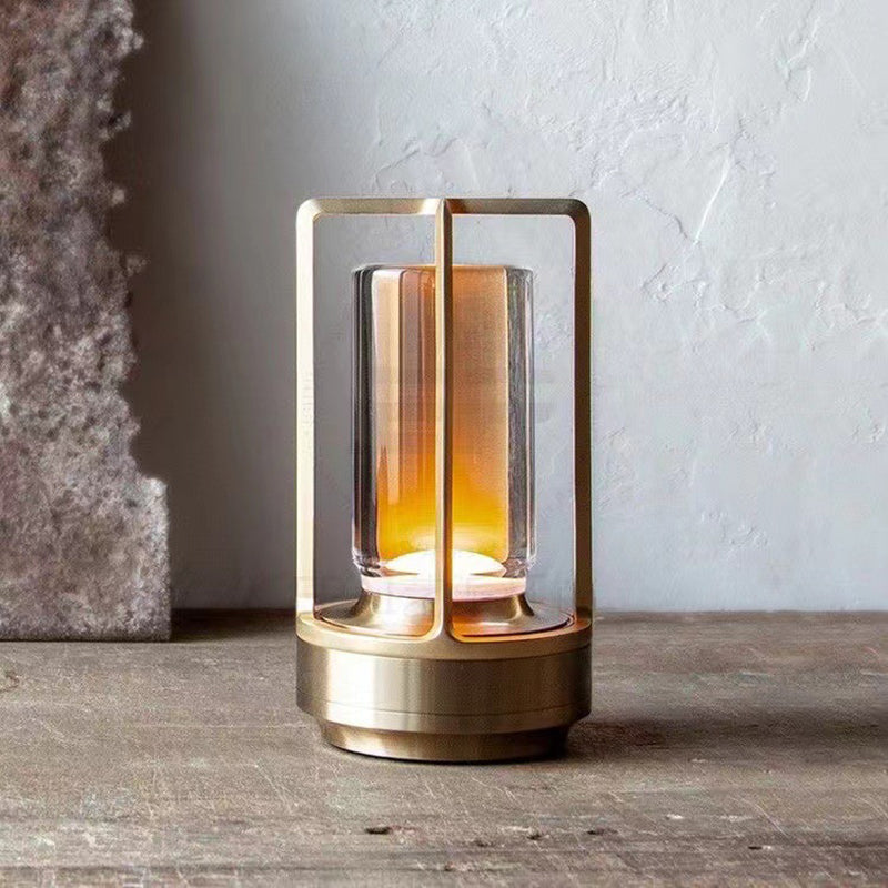 Simple Retro USB Rechargeable Table Lamp Nordic Luxury Hotel