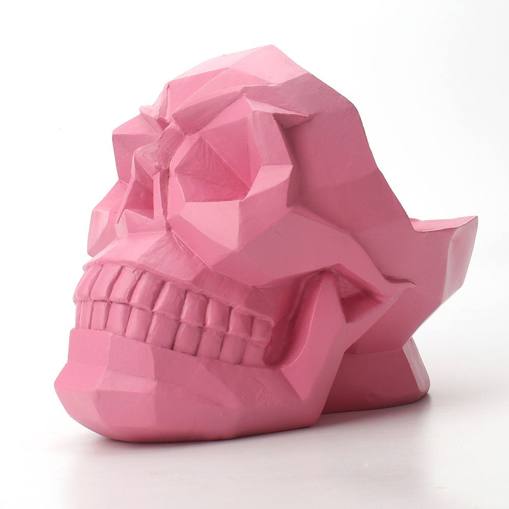 Skull desktop organizer storage box