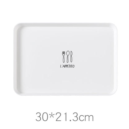 Nordic style rectangular plate household