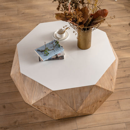 Three-dimensional Embossed Pattern Design Coffee Table