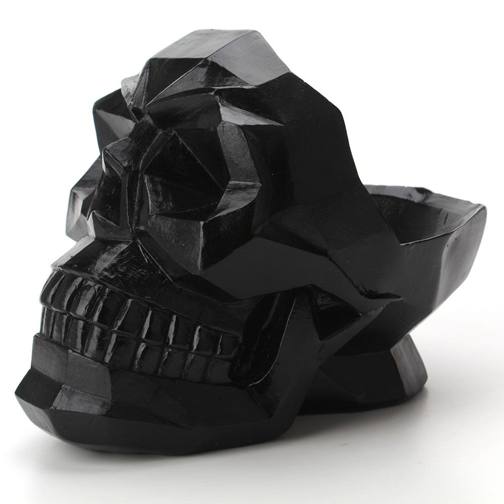 Skull desktop organizer storage box