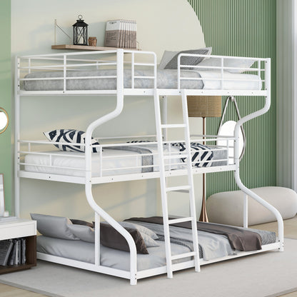 Full XL over Twin XL over Queen Size White