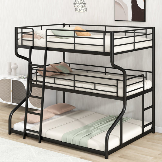 Full XL over Twin XL over Queen Size Black