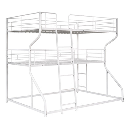 Full XL over Twin XL over Queen Size White